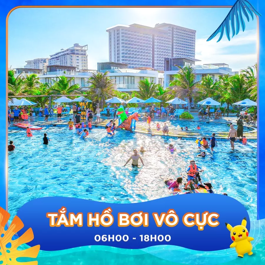 Giải nhiệt tại hồ bơi vô cực